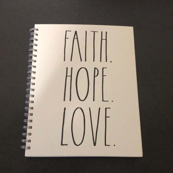 Rae Dunn “Faith.Hope.Love.” Notebook